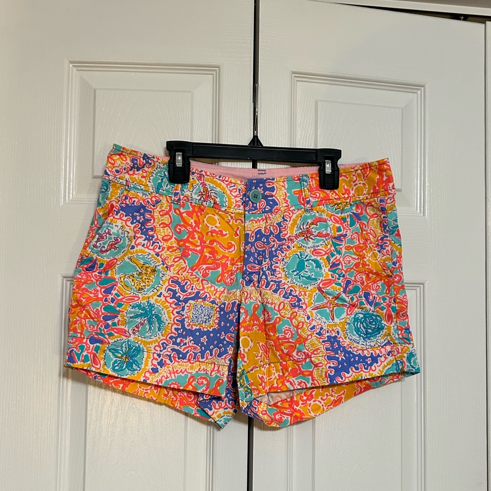 Lilly Pulitzer Written in the Sun Callahan Shorts Size 6